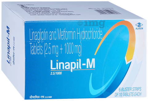 Linapil-M 2.5/1000 Tablet image Linapil-M 2.5/1000 Tablet image
