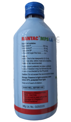 Rantac Mps LA Oral Suspension Mint Sugar Free image Rantac Mps LA Oral Suspension Mint Sugar Free image