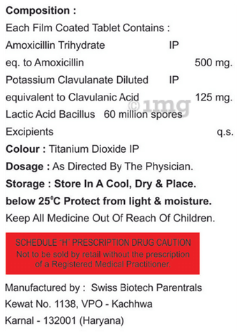 Trubid-CV 625 LB Tablet