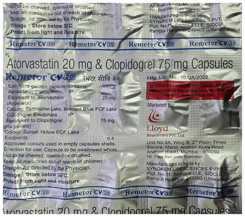 Remetor CV 20 Capsule image