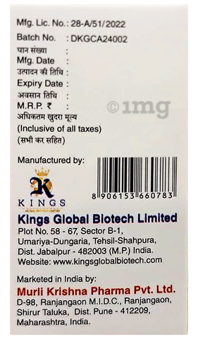 Acitakrish 100mg Injection image