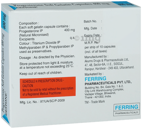 Gestone 400mg Capsule image