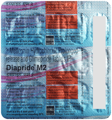 Diapride M2 Tablet PR image