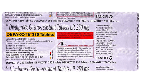 Depakote 250 Tablet image