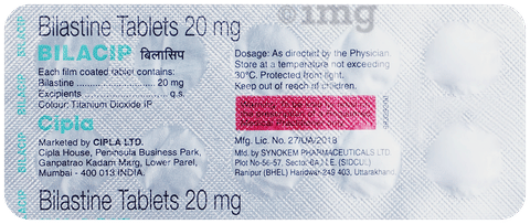 Bilacip 20mg Tablet image