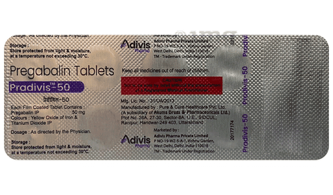 Pradivis 50 Tablet image