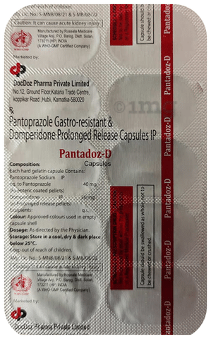 Pantadoz-D 30mg/40mg Capsule SR