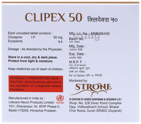 Clipex 50 Tablet image Clipex 50 Tablet image