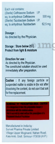 Solve-T 562.50 mg Injection