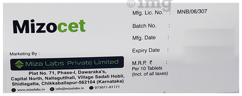 Mizocet Tablet