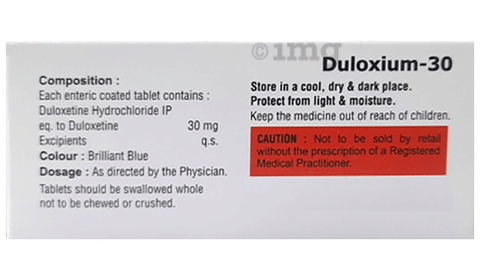 Duloxium 30 Tablet image