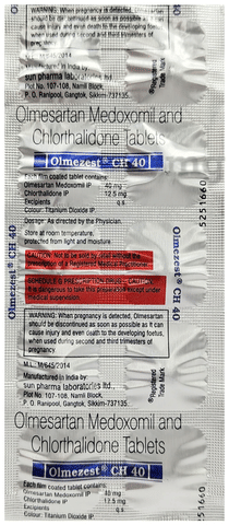 Olmezest CH 40 Tablet image Olmezest CH 40 Tablet image