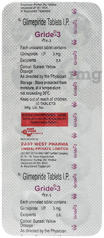 Gride 3mg Tablet image Gride 3mg Tablet image