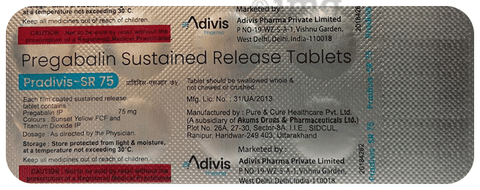 Pradivis-SR 75 Tablet