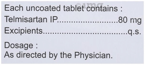 Telmijub 80mg Tablet image