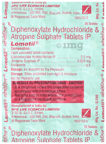 Lomotil Tablet image