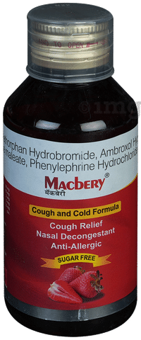 Macbery Syrup Strawberry Sugar Free