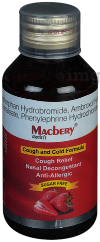 Macbery Syrup Strawberry Sugar Free image Macbery Syrup Strawberry Sugar Free image