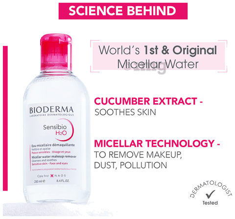 Sensibio H2O Micellar Water  Cleansing, make-up remover water for