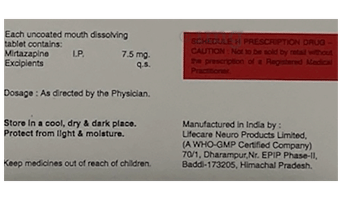 Mirluk 7.5 Tablet MD image Mirluk 7.5 Tablet MD image