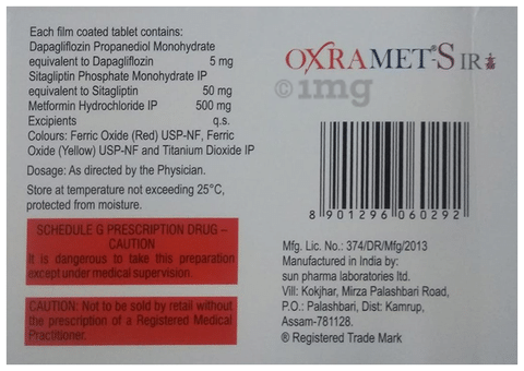 Oxramet-S IR 5/50/500 Tablet