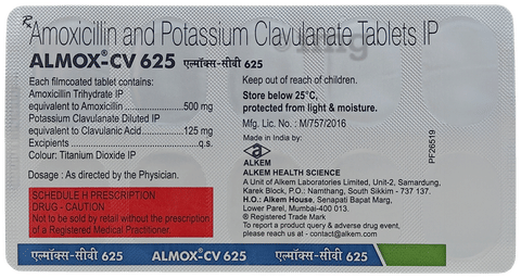 Almox CV 625 Tablet image Almox CV 625 Tablet image