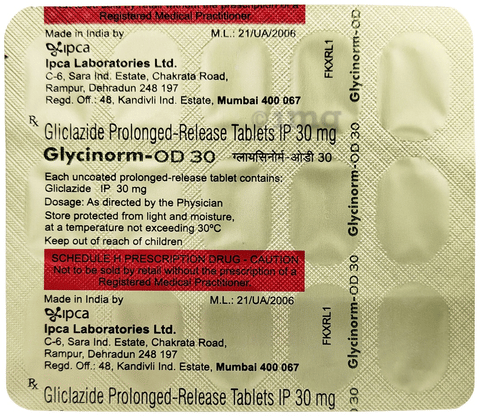 Glycinorm-OD 30 Tablet image Glycinorm-OD 30 Tablet image