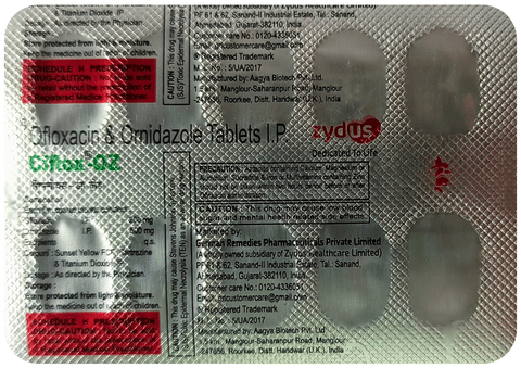 Ciflox-OZ Tablet image