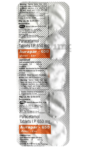 Aurapar 650 Tablet image