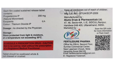 Fsprogest 200 SR Tablet image