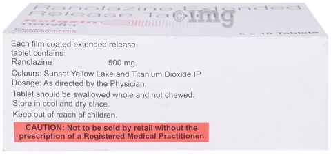 Rolazin 500mg Tablet image Rolazin 500mg Tablet image