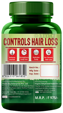Himalayan Organics Plant Based Hair Vitamin Biotin Vegetarian Capsule: Buy bottle of 60 vegicaps at best price in India | 1mg Himalayan Organics Plant Based Hair Vitamin Biotin Vegetarian Capsule: Buy bottle of 60 vegicaps at best price in India | 1mg
