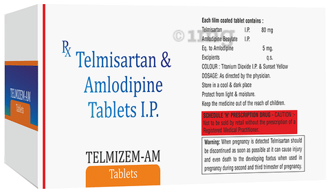 Telmizem AM 80mg/5mg Tablet