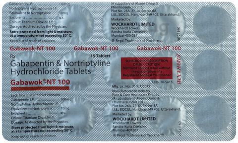 Gabawok-NT 100 Tablet image Gabawok-NT 100 Tablet image