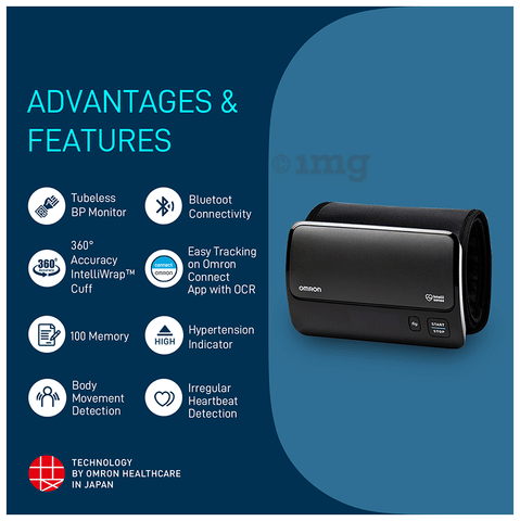 Omron HEM 7600T Smart Elite+ Upper Arm Blood Pressure Monitor: Buy