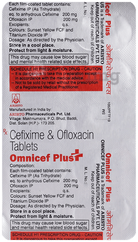 Omnicef Plus 200mg/200mg Tablet image