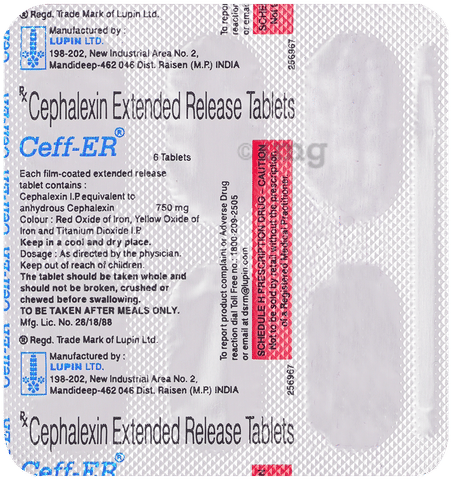 Ceff 750mg Tablet ER image