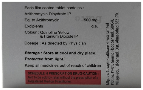 Azithrofix 500 Tablet image Azithrofix 500 Tablet image