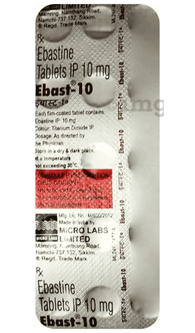 Ebast 10mg Tablet image