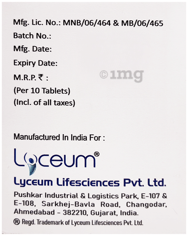 Lycegest 20 Tablet image Lycegest 20 Tablet image