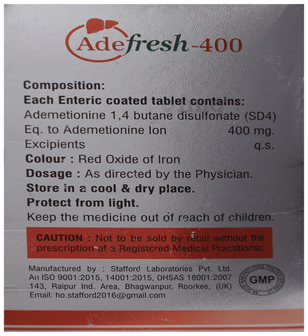 Adefresh 400 Tablet image
