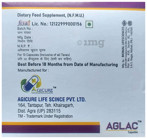 Aglac Vegitarian Capsule 3