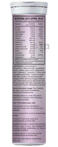 Nutrasium L-Glutathione 500 mg Effervescent Tablets (15 Each) For Skin Whitening, Glow & Reduce Dark Spot Blueberry: Buy box of 1.0 Bottle at best price in India | 1mg Nutrasium L-Glutathione 500 mg Effervescent Tablets (15 Each) For Skin Whitening, Glow & Reduce Dark Spot Blueberry: Buy box of 1.0 Bottle at best price in India | 1mg
