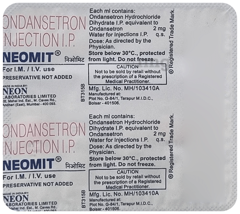 Neomit 2mg Injection