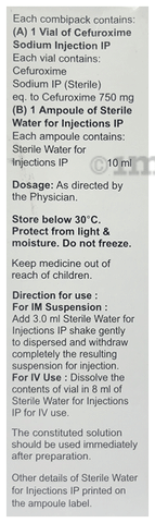 Cefoxive 750mg Injection
