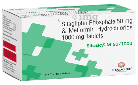 Sitasky-M 50/1000 Tablet image Sitasky-M 50/1000 Tablet image