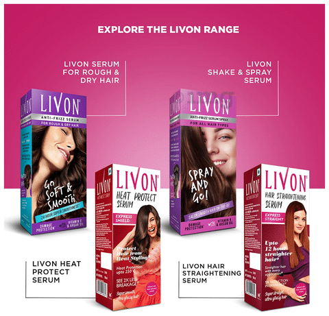 Livon Anti-Frizz Serum for All Hair Types: Buy bottle of 100 ml Serum at  best price in India | 1mg