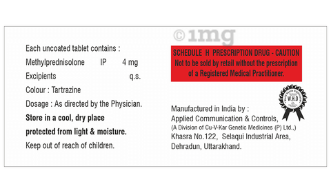 Prednisol-M 4 Tablet image Prednisol-M 4 Tablet image
