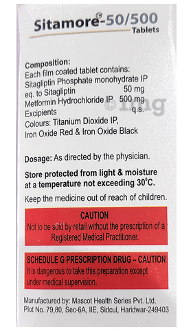 Sitamore 50/500 Tablet image Sitamore 50/500 Tablet image