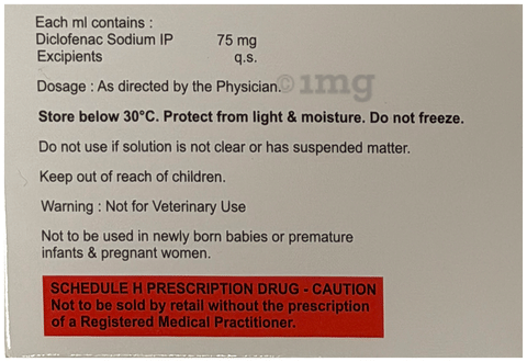 Diclocen 75 Injection image Diclocen 75 Injection image